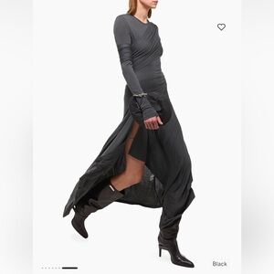 Helmut Lang Gray Long Sleeve Dress